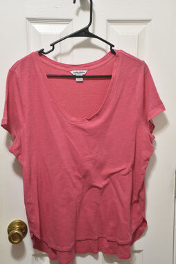 Tommy Bahama Pink Scoop Neck T Shirt XL LSC266